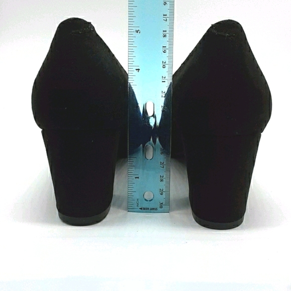 Unisa Shoes Womens Dressy Casual Velvet 3 Block Heel Size Black